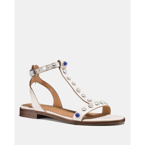 NWB! Coach SADIE SEMI MATTE CALF CHALK - Picture 1 of 11